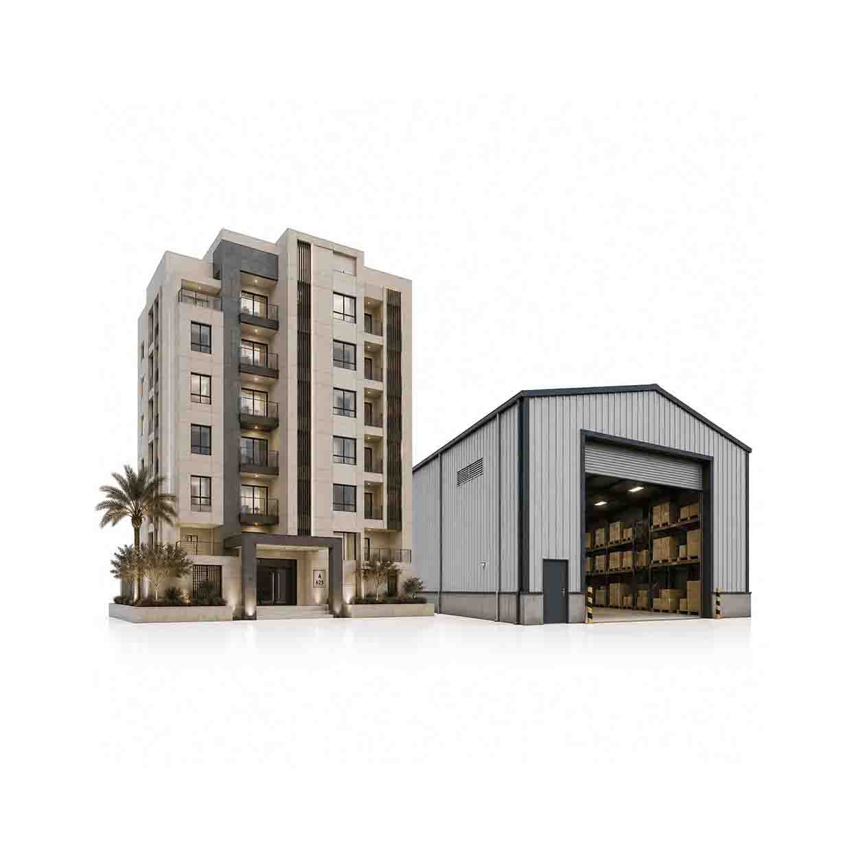 العقــــــــارات والمساحات